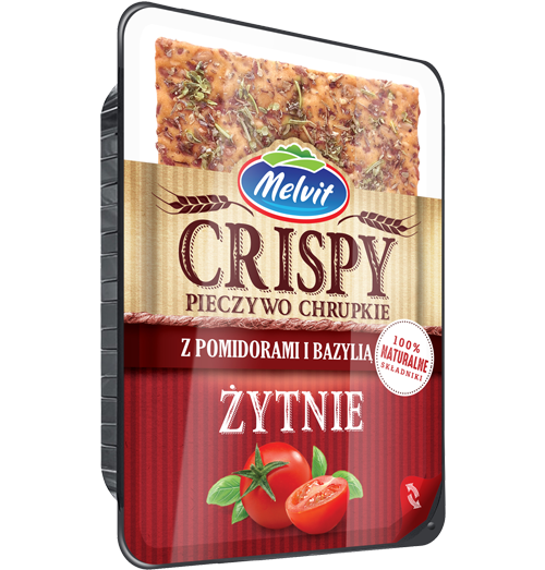 Crispy żytni z pomidorami i bazylią Multivac