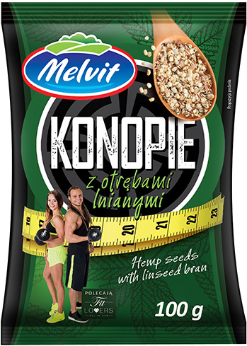 Konopie z otrębami lnianymi
