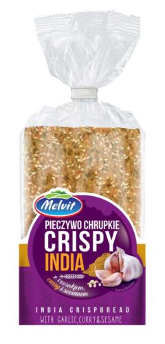 Crispy India z Czosnkiem Curry Sezamem 130g Melvit