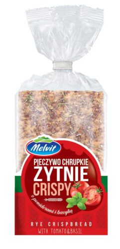 Crispy Żytnie z Pomidorami i Bazylią 130g Melvit