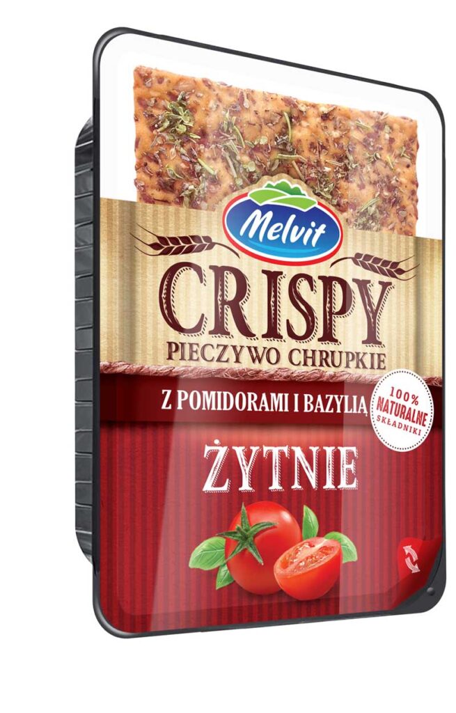 Crispy Żytnie z Pomidorami i Bazylią 85g MULTIVAC BOK Melvit