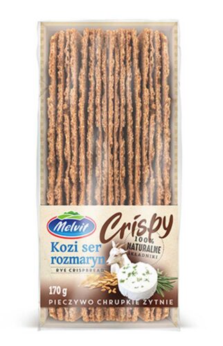 Crispy z Kozim Serem i Rozmarynem 170g Melvit