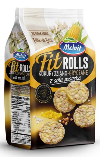 Fitrolls Kukurydziano Gryczane z Solą Morską 60g Melvit