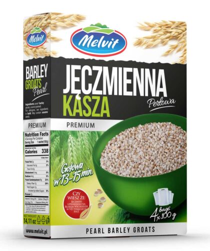 Kasza Jęczmienna Perłowa 4x100g Melvit