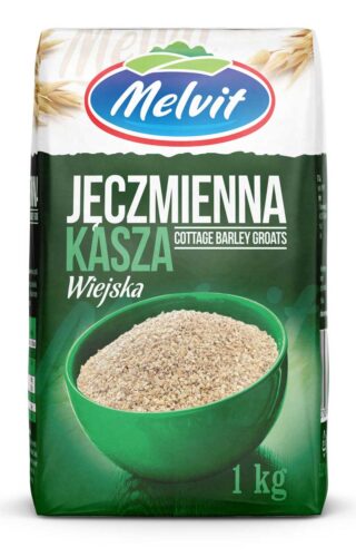 Kasza Jęczmienna Wiejska 1kg papier Melvit