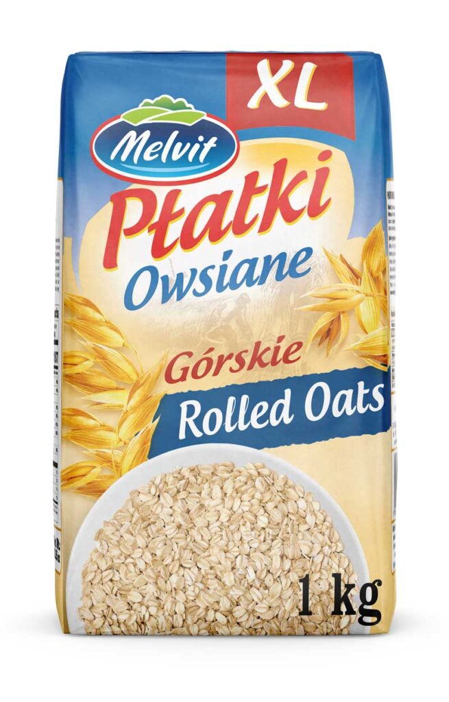 Płatki Owsiane Górskie 1kg XL Melvit