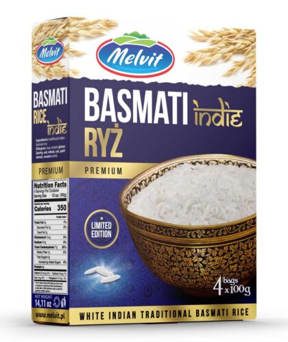 Ryż Basmati Indie 4x100g Melvit