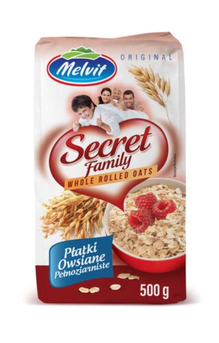 Secret Family Płatki Owsiane Pełnoziarniste 500g Melvit