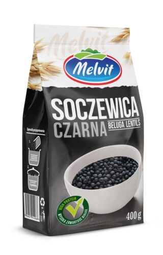 Soczewica Czarna 400g Melvit